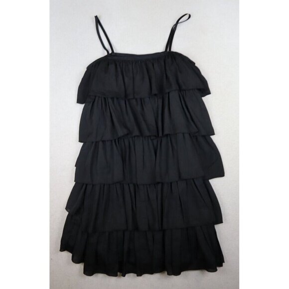 ERIN FETHERSTON FOR TARGET - WOMEN'S BLACK RUFFLE LAYERED DRESS - SIZE 7 - Picture 2 of 7